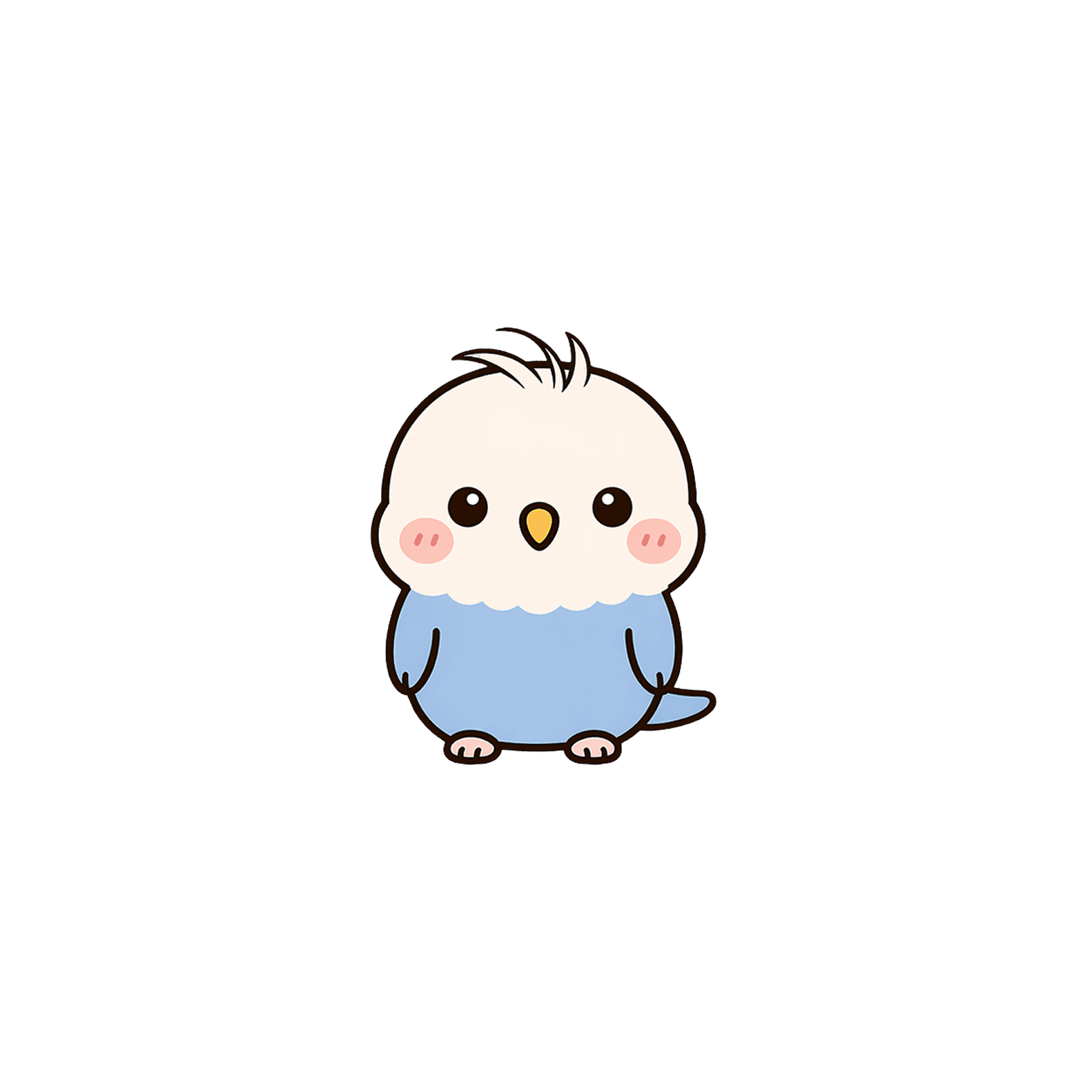 Pip, a 3D fluffy white-headed parrot AI virtual pet companion with an adventurous personality